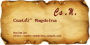 Csató Magdolna névjegykártya