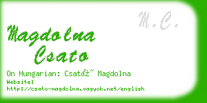 magdolna csato business card
